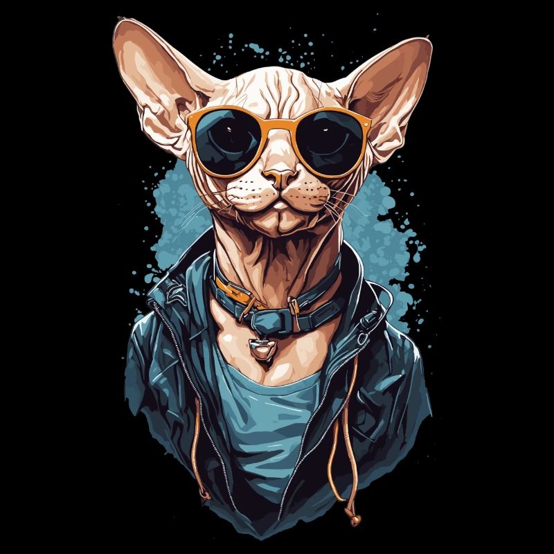 Cool Sphinx Cat Modern Cat Design