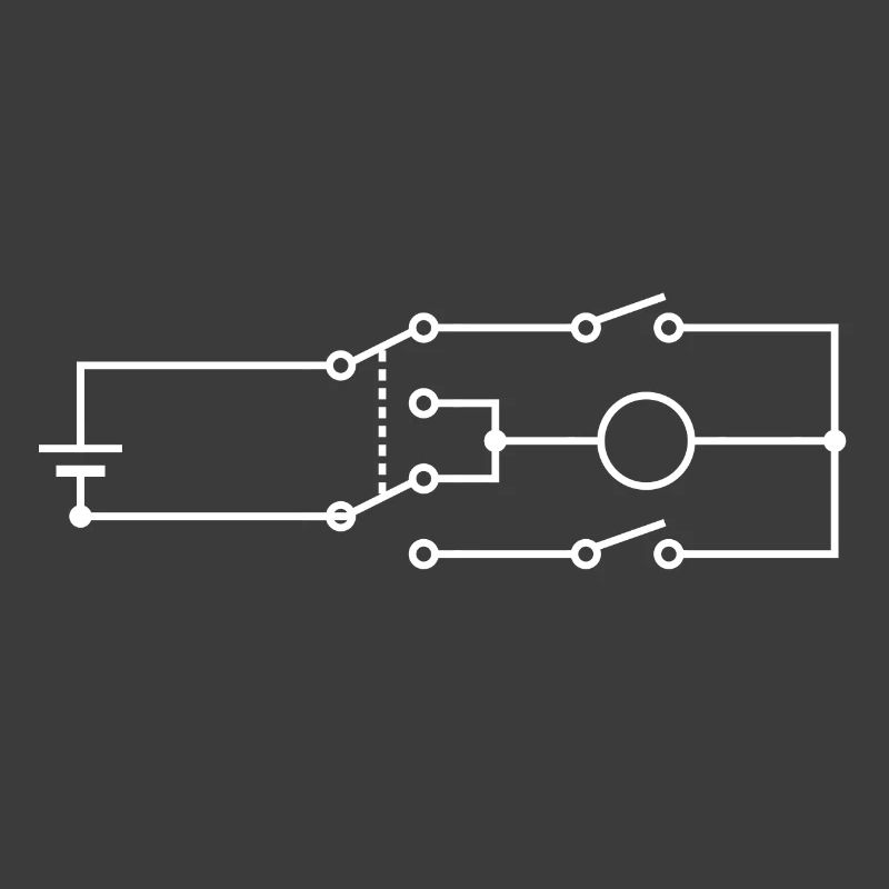 Minimalistisches Schaltplan Weiss Design