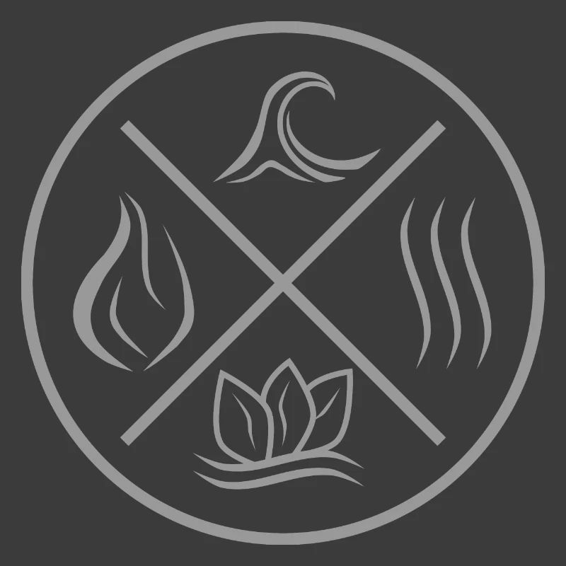 Les 4 éléments - feu, eau, terre, air