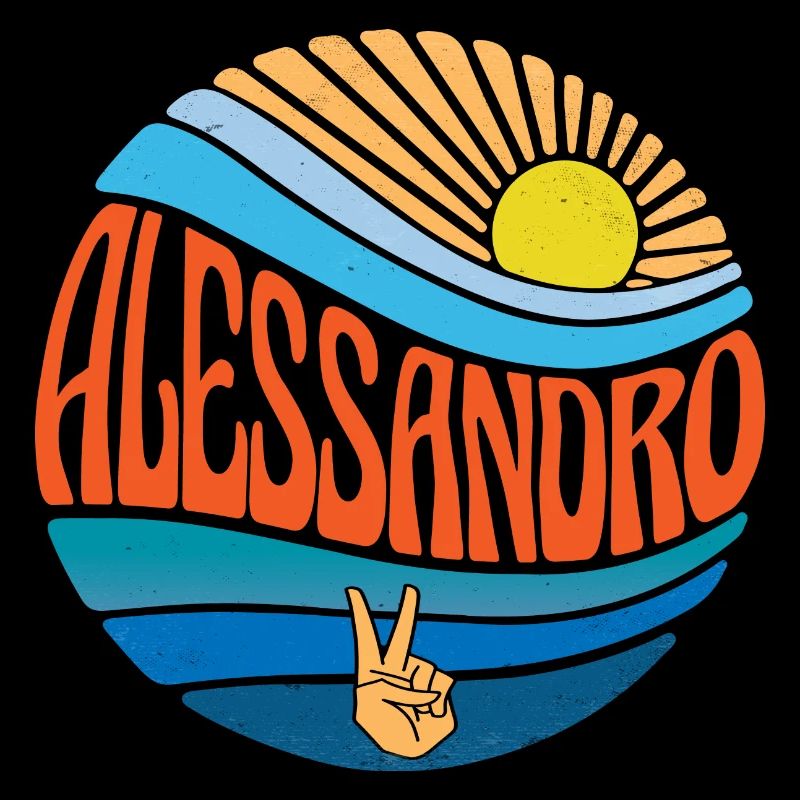 Alessandro Hemd Vintage Sunset Alessandro Groovy