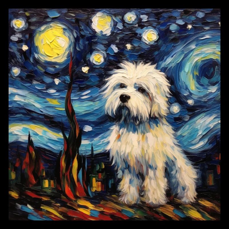 Nuit étoilée bichon havanais