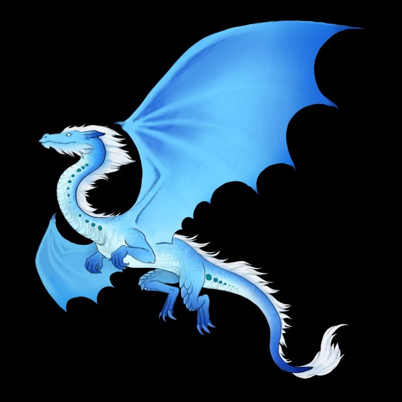 Wasserdrache, blau Dragon