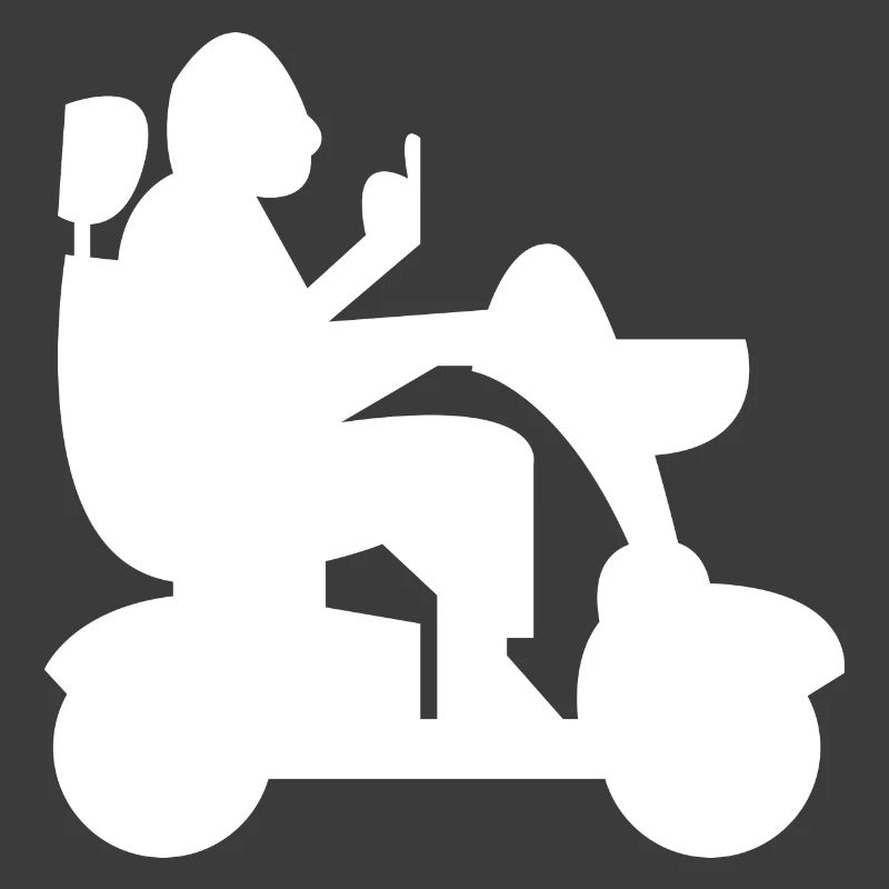 Elektrischer Rollstuhl Rollstuhlfahrer Behinderter