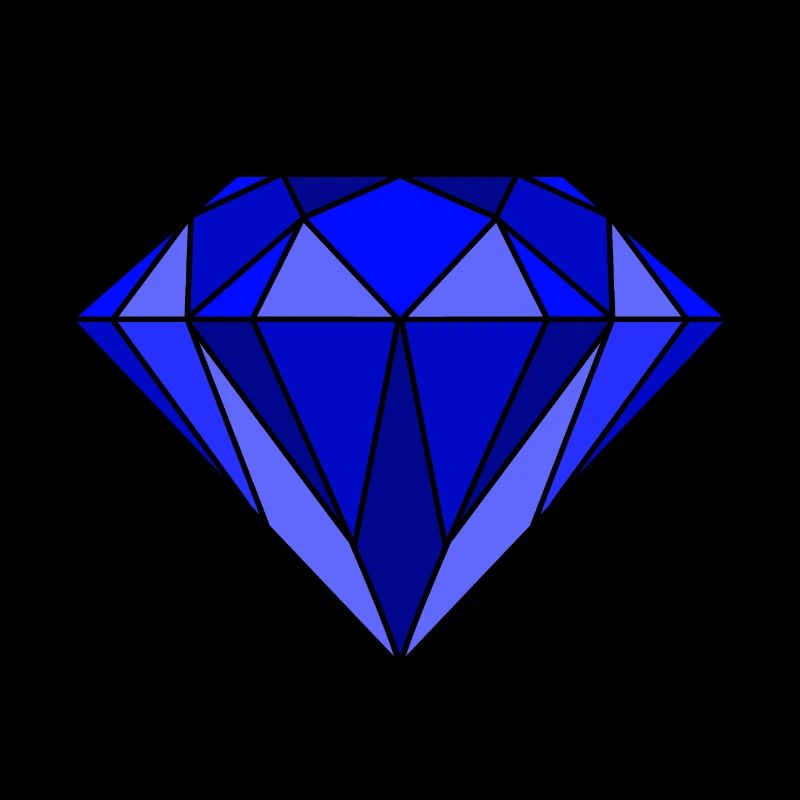 Diamant en bleu