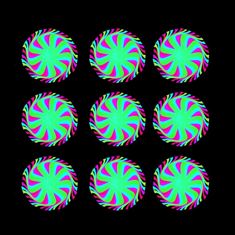 L’illusion de cercles Goa modèle
