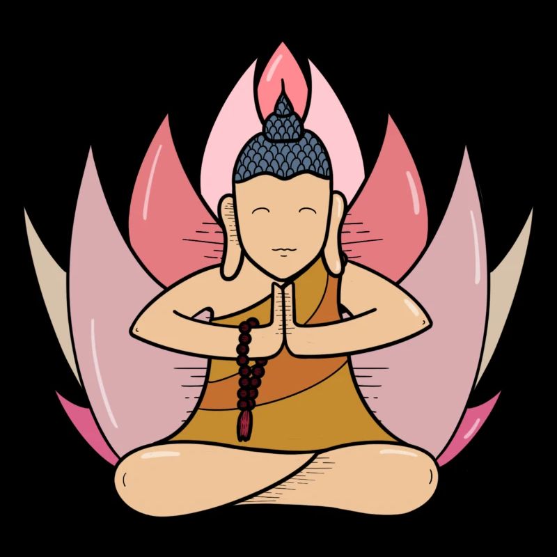 Lotus Buddhist monk