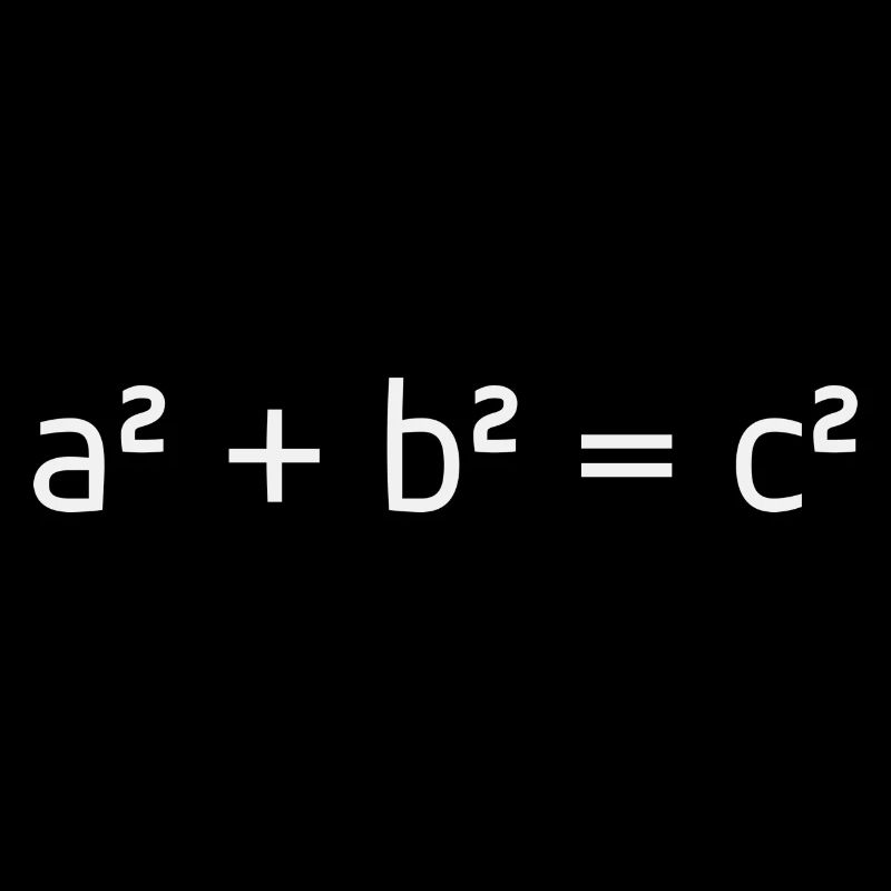 Théorème mathématique de Pythagore Idée cadeau