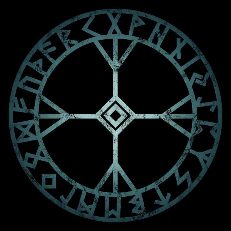Symbol Wikinger Rune Algiz Odin Thor Loki Asgard