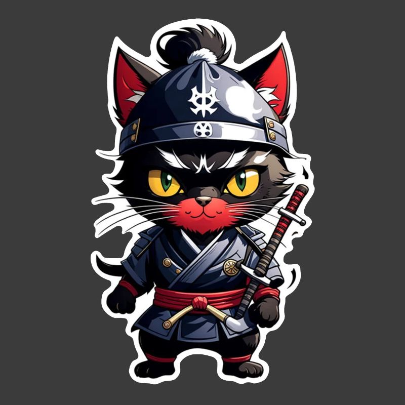 Ninja Cat - Samurai Kitten