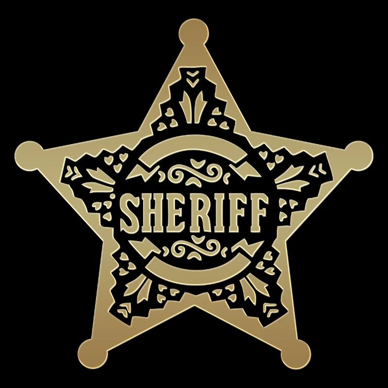 Étoile de shérif, shérif, étoile, carnaval, carnaval