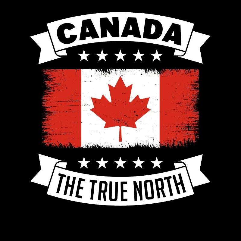Canada Maple Leaf The True North Vintage Retro
