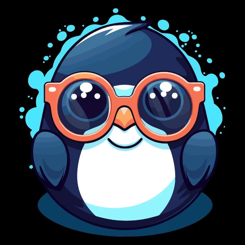 Pinguin mit Sonnenbrille, Antarktisvogel