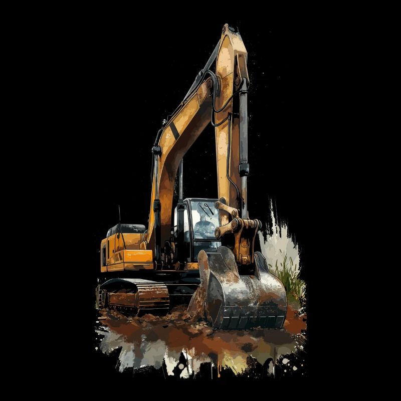 Bagger Excavator Baggerfahrer