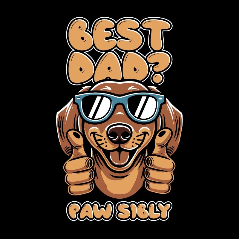 Teckel Teckel Père Meilleur Papa Pawsibly