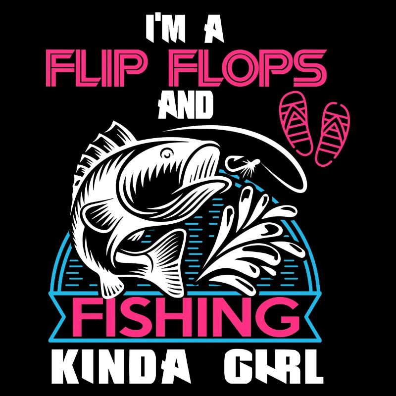 Ich bin ein Flip Flop und Fischer Mädchen