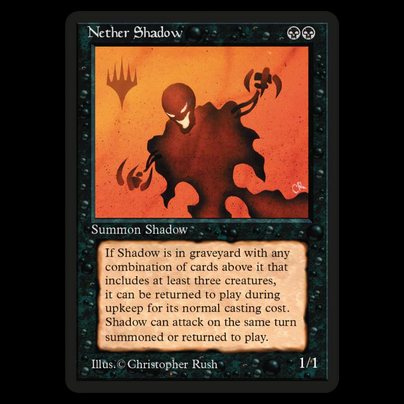 Magic: The Gathering Game Card Of Nether Shadow