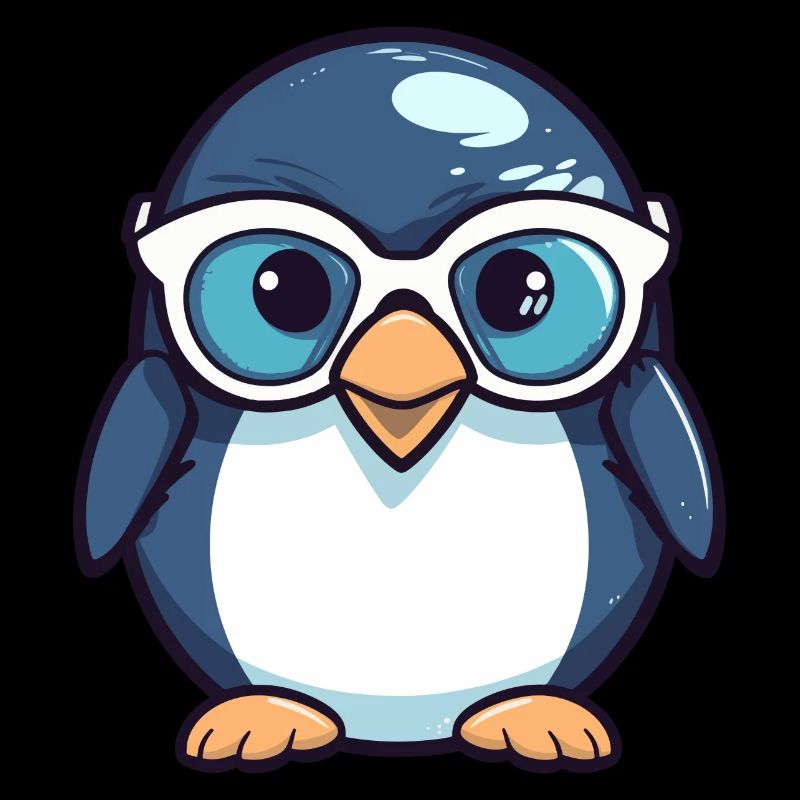 Penguin with sunglasses, Antarctic bird