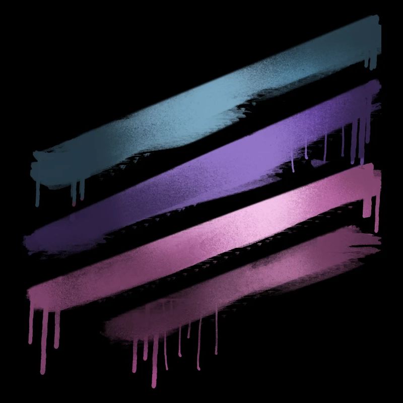 strip,painting,abstract,metallic,graffiti,pink