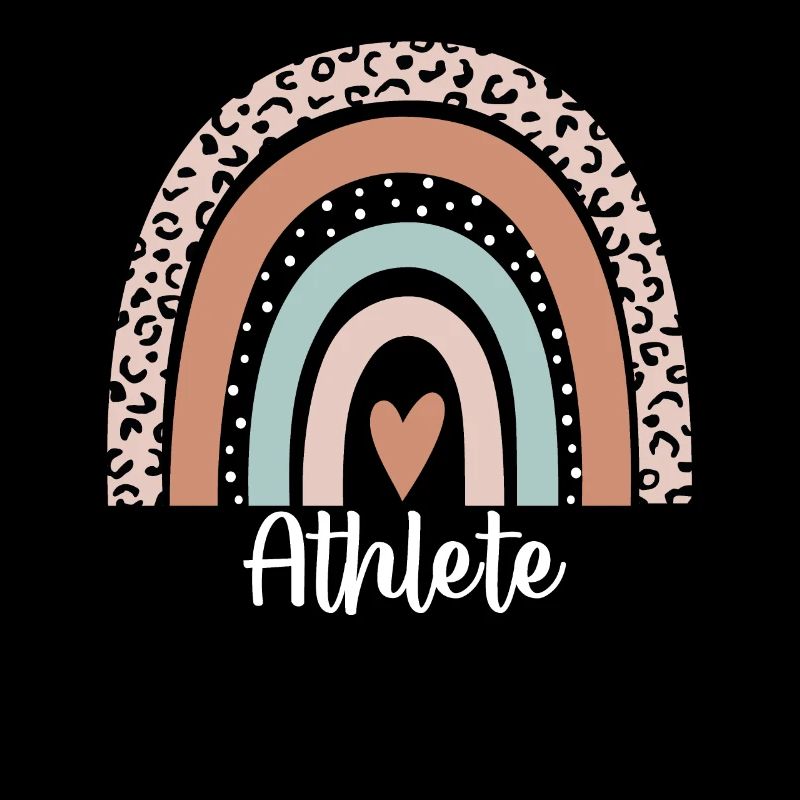 Athlet Regenbogen Leopard Lustige Athleten-Wertschätzung