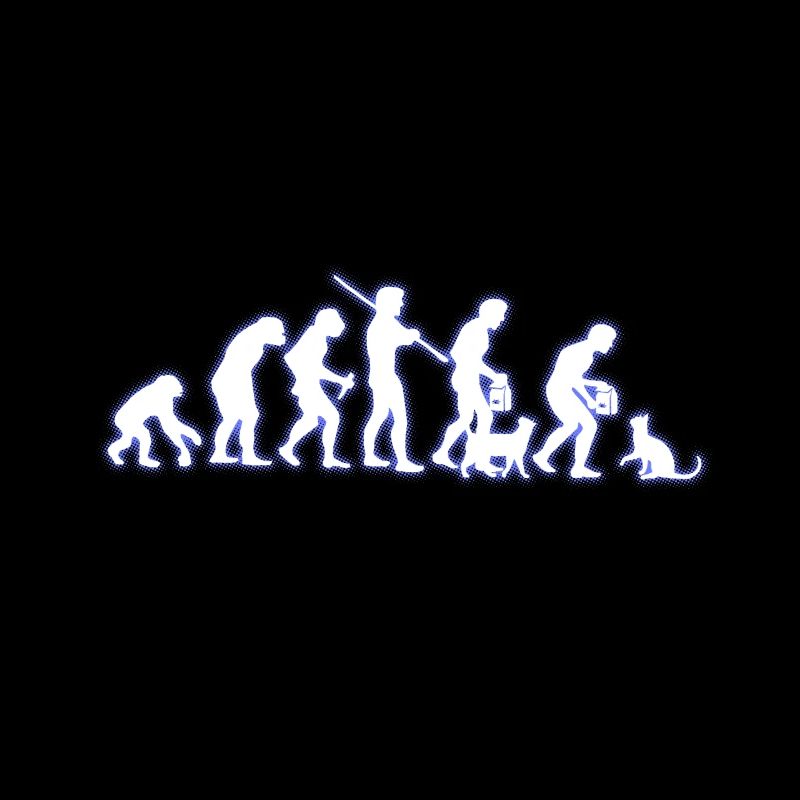Evolution chat cadeau chemise drôle de chat