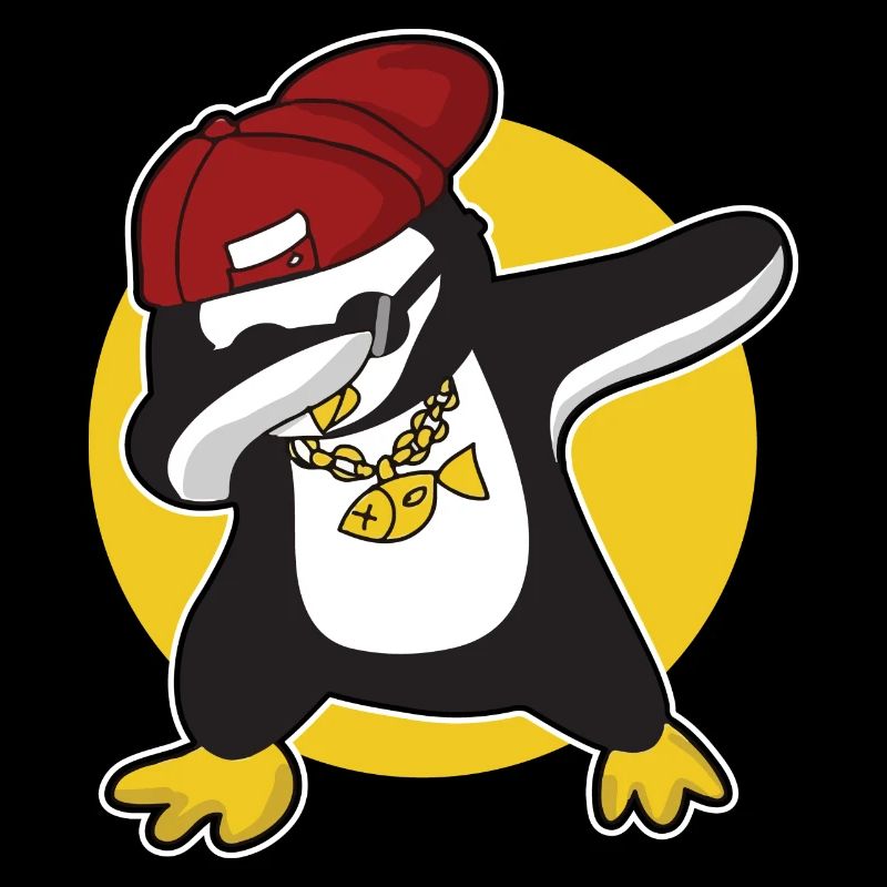 Dabbing Pinguin knuffig