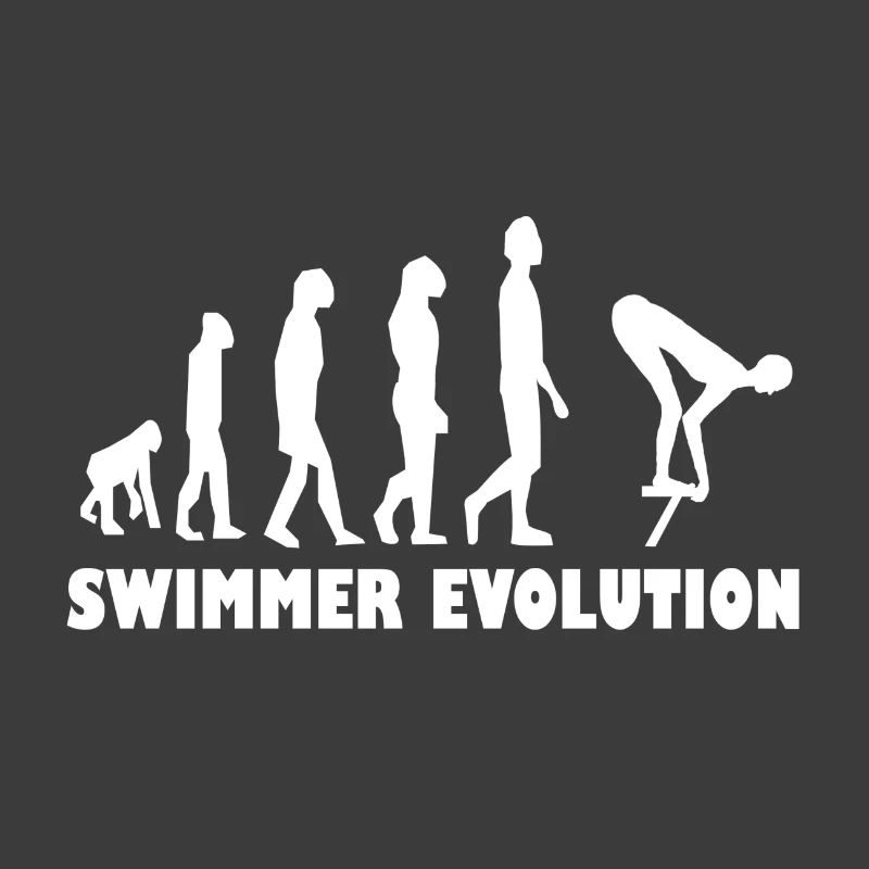 Swimmer Evolution Breaststroke Crawl Swimmer