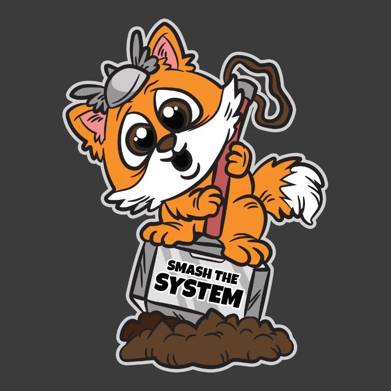Smash the system anarchist Corgi