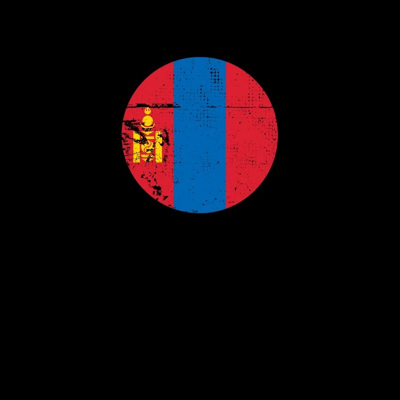 Mongolie Vintage Drapeau mongol