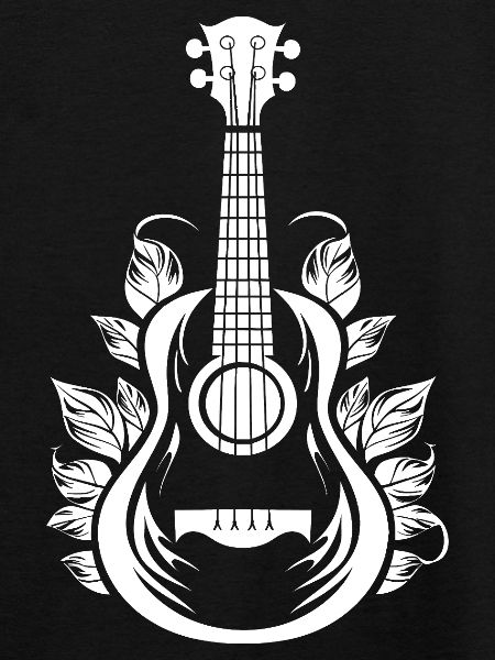 Ukulele Cartoon-Stil