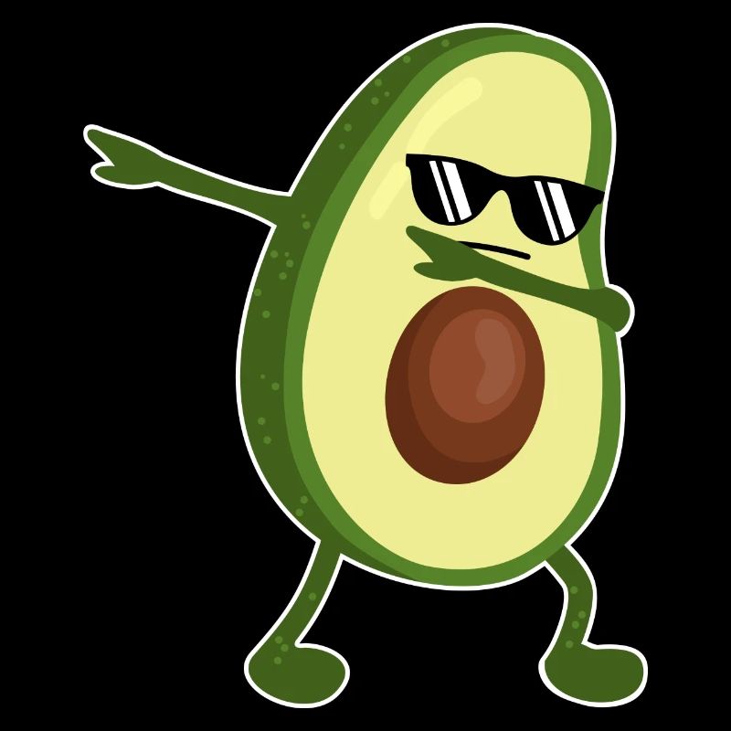 Dabbing Avocado - Dab Dance - Lustig -Sonnenbrille