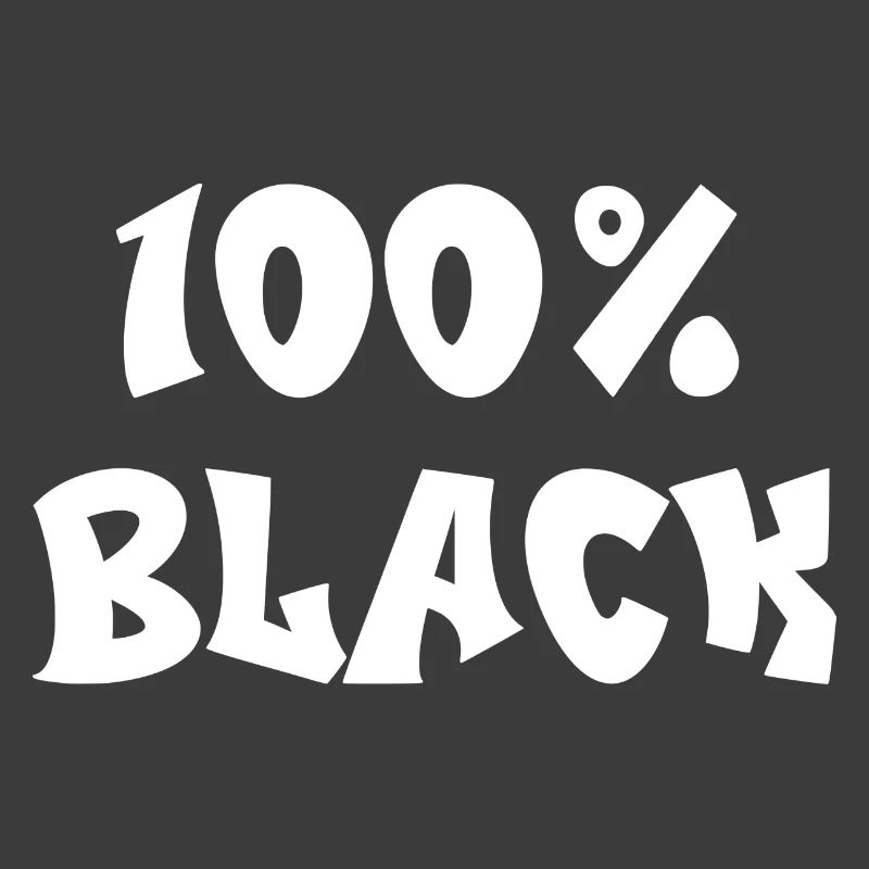 100% schwarz