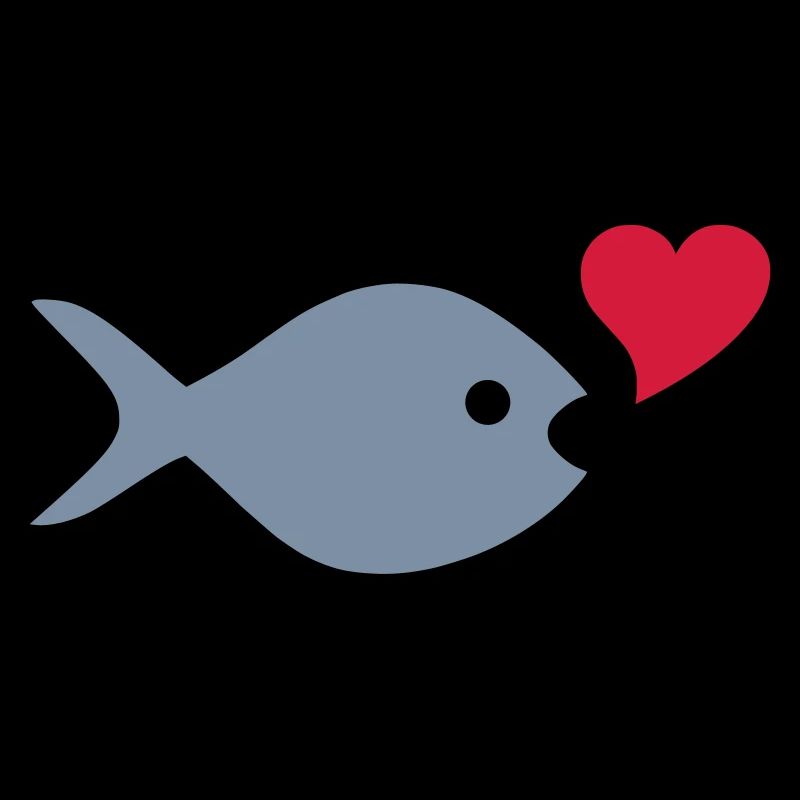 ★ design colors changeable ★ fish, heart, air bubble