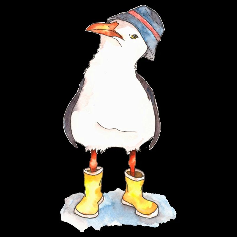 Henry Seagull in boots