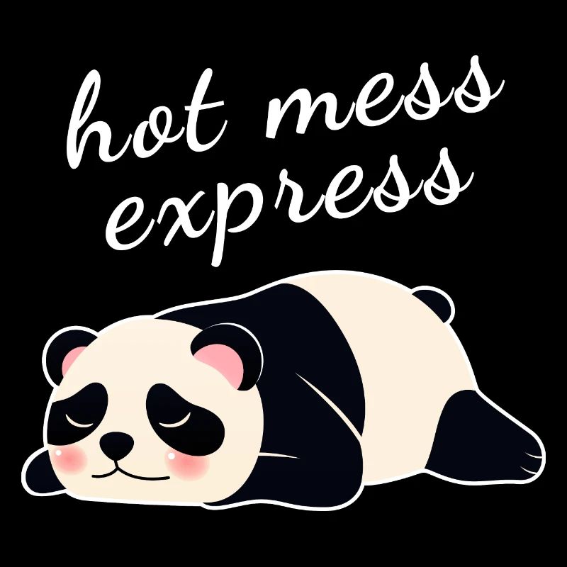 Hot Mess Express Lazy Cute Panda