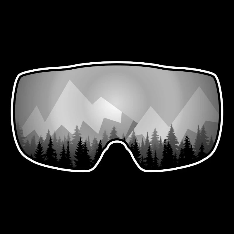 Ski and snowboard goggles with panorama