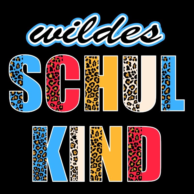 Wildes Schulkind Einschulung Leopard