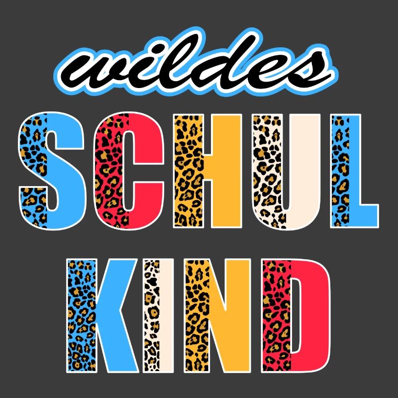 Wildes Schulkind Einschulung Leopard