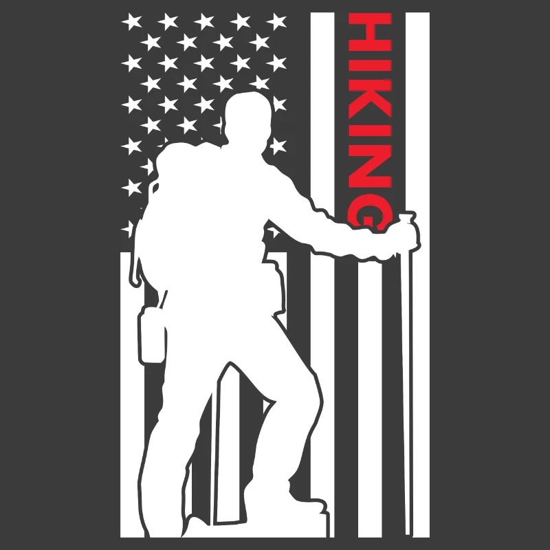 Escursionismo Us Flag Hiking