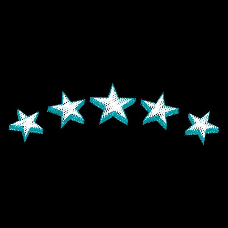 Étoiles turquoise