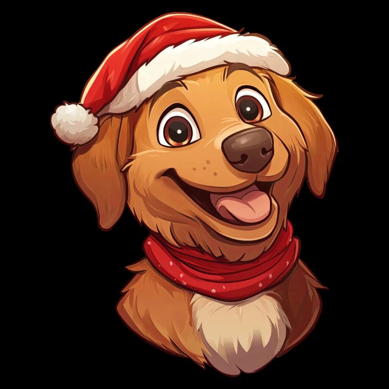 Hund Weihnachtsmann