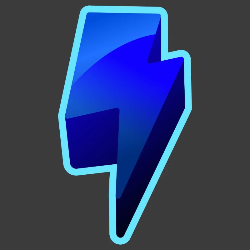 NeonBlitz Lightning Graphic Blue