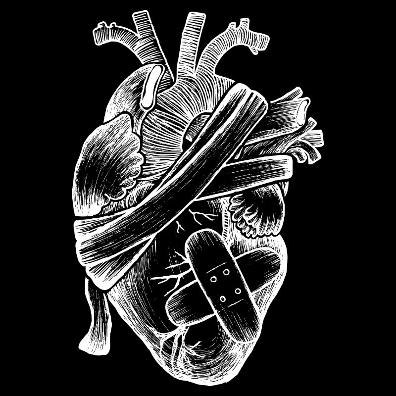Heart and wound plaster