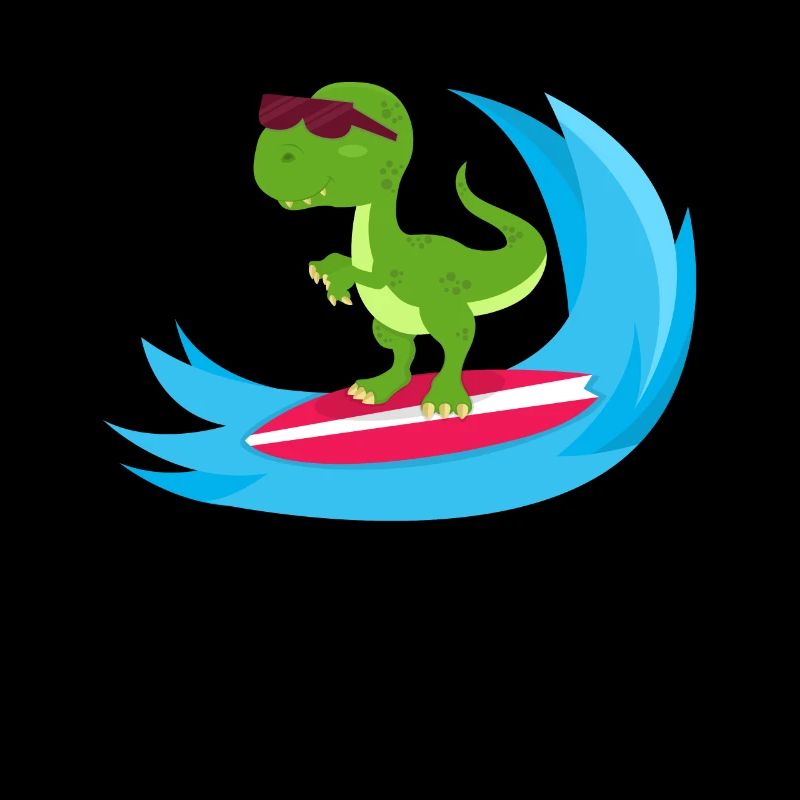 Surfender Dinosaurier