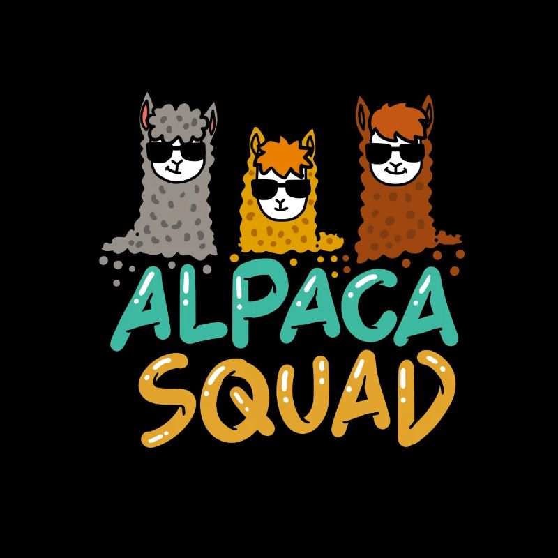 Alpaca Squad Friends Clique Gift