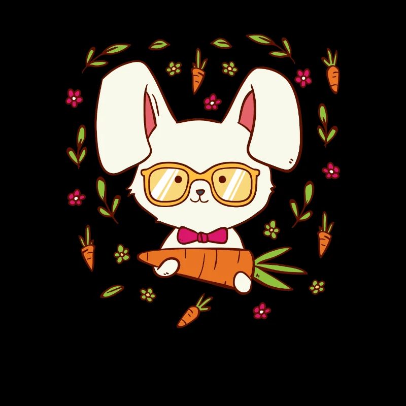 Lapin de lapin lapin nerd lapin pour filles + garçons