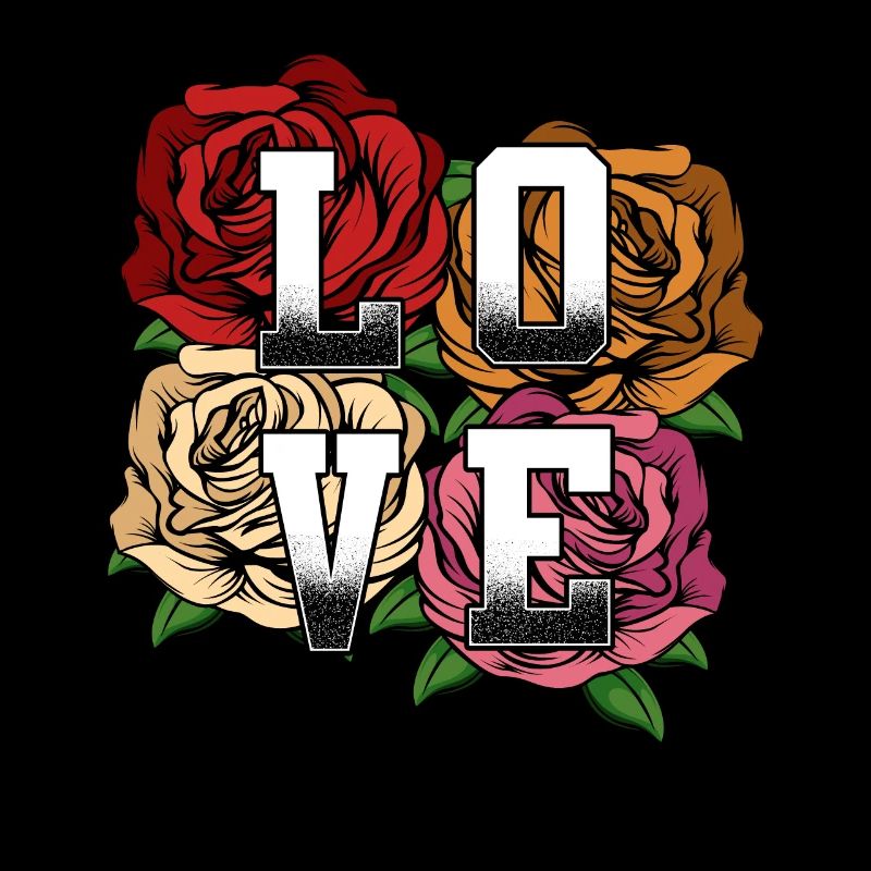 Déclaration de roses d'amour de l'idée de déclaration de déclaration d'amour