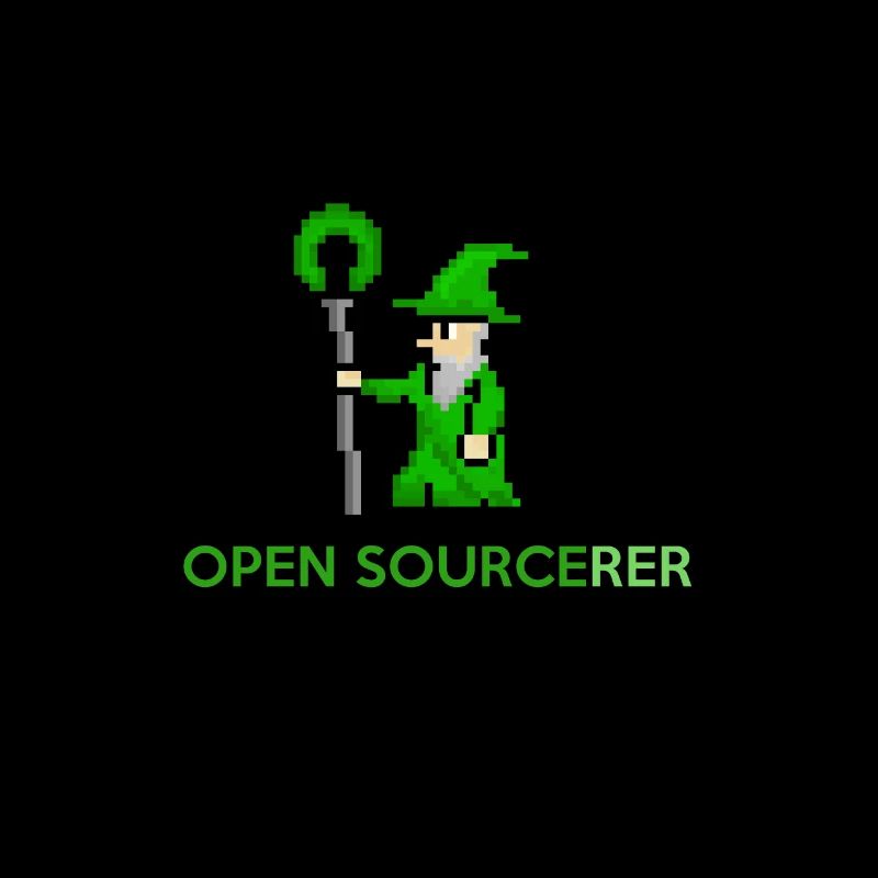 Open Source Sorcerer Programmierer T-Shirt