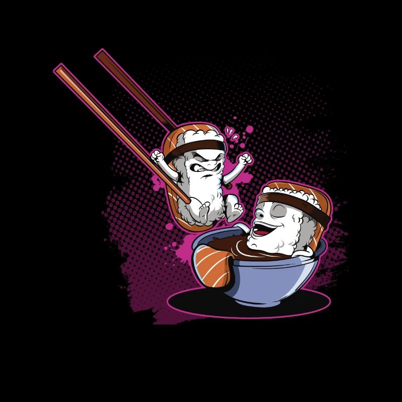 Sushi Reis Lachs Japan