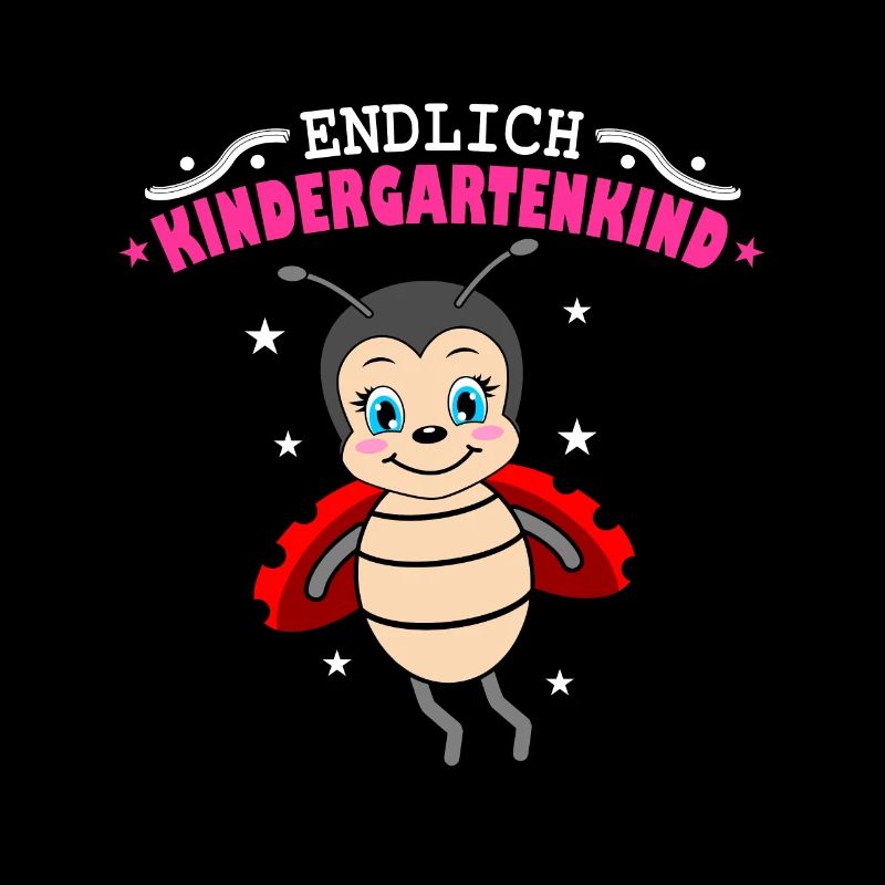 Endlich Kindergartenkind Marienkäfer Kindergarten