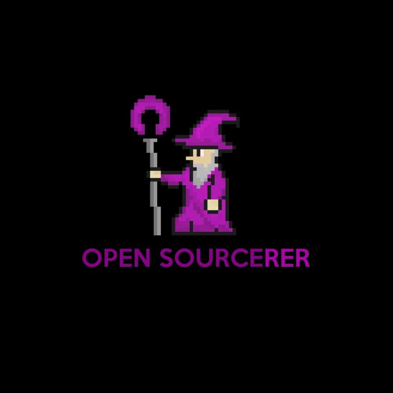 Open source sorcerer programmer t-shirt